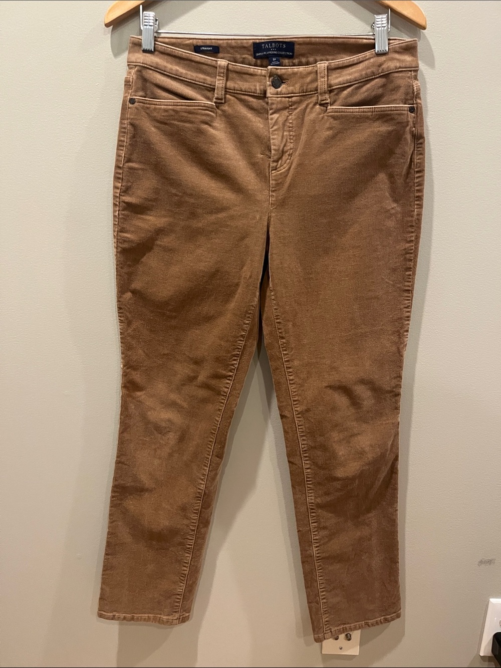 Talbot’s Outlet Brown Straight Leg Corduroy Pants